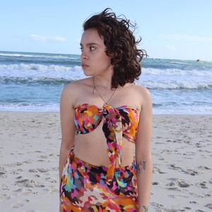 Handmade blush pink satin beach